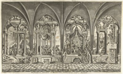 Paintings in the Refectory of the Sint-Michielsabdij, Antwerp by Hendrik Causé